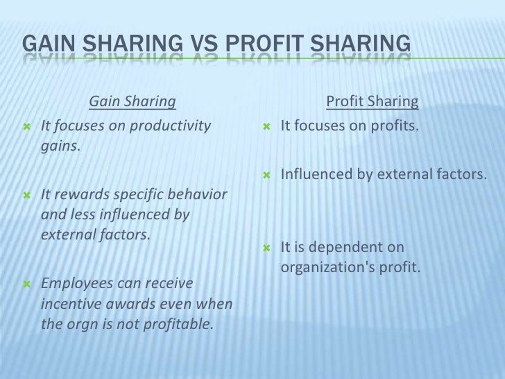 profit sharing vs bonus profit sharing formula